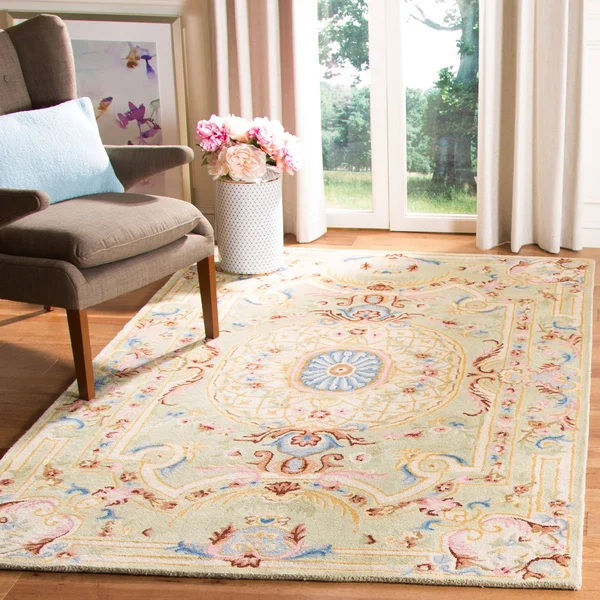 Safavieh Savonnerie Sage/Blue 9 ft. x 12 ft. Area Rug
