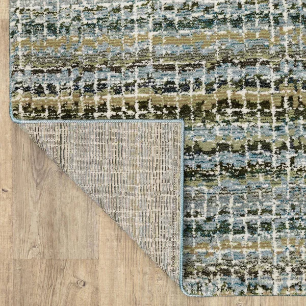 Oriental Weavers Atlas 747B0 Area Rug, Blue/Green, 2&6x22 x 12&0x22 Runner