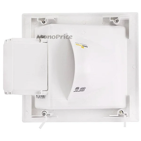 Monoprice 8476 Recessed Low Voltage Media Plate - White