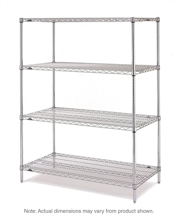 Metro N476BR Super Erecta 4-Tier Starter Unit - Brite, 21x22 x 72x22 x 63x22
