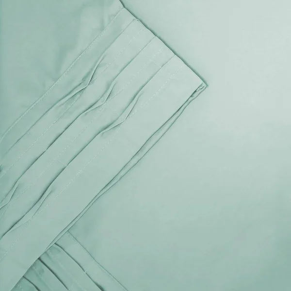 Solid 4 Piece Sheet Set with Pintuck Hem Misty Blue - California King