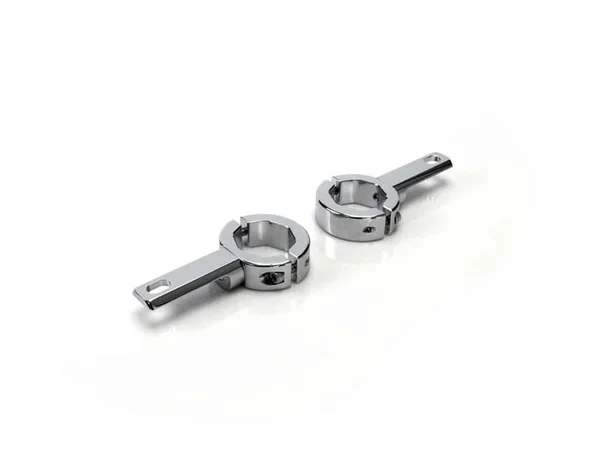 Denali 32mm-38mm Tube Mount Kit for Mounting Auxiliary Lights, Chrome