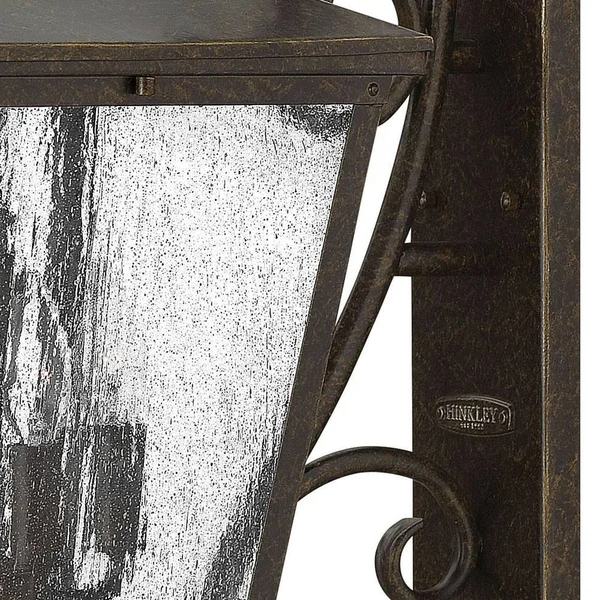 Hinkley Lighting 1436DZ-LL Trellis Outdoor Wall Light, Aged Zinc