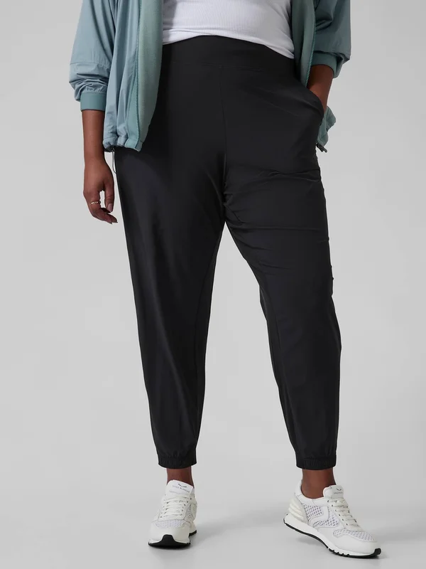 Athleta Women's Brooklyn Jogger Black Tall Size 12