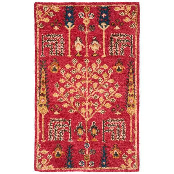 Safavieh Heritage 418 Red/Multi 8& x 10& Area Rug