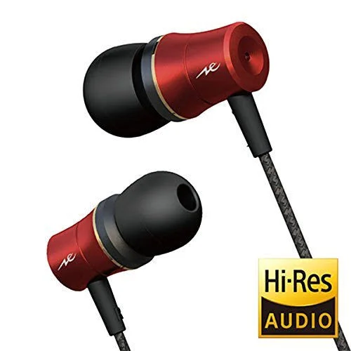 Radius High Resolution Corresponding Entry Model Aluminum Housing Compact Earphone HP-NEH31R Red