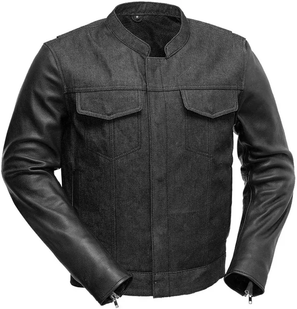 Cutlass Denim, Leather Motorcycle Jacket 2XL