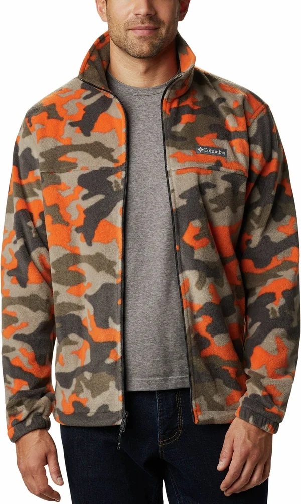 Columbia Men's Steens Mountain Print Jacket - XXL - Orangecamo