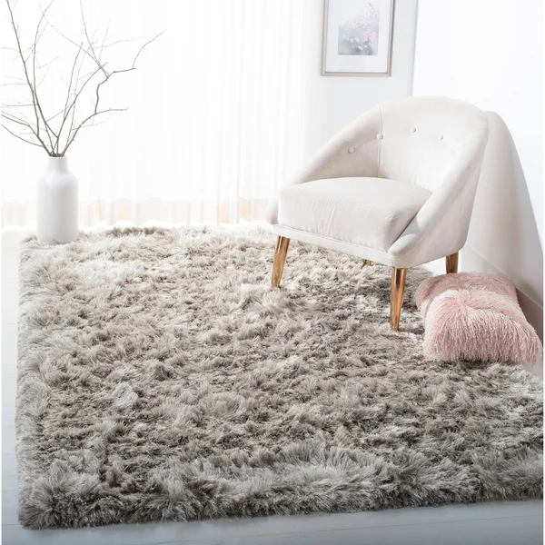 Safavieh Ocean Shag 101 Area Rug, Light Grey, 10& x 14& Rectangle