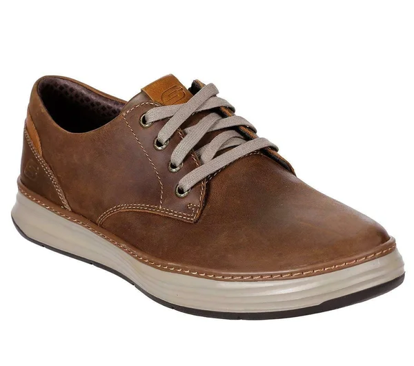 Men's Skechers Moreno Gustom Oxford - Brown - Size 8.5