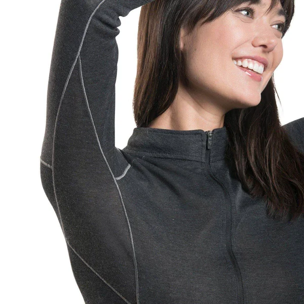 Kuhl Women's AKKOMPLICE Zip Neck (S Carbon)