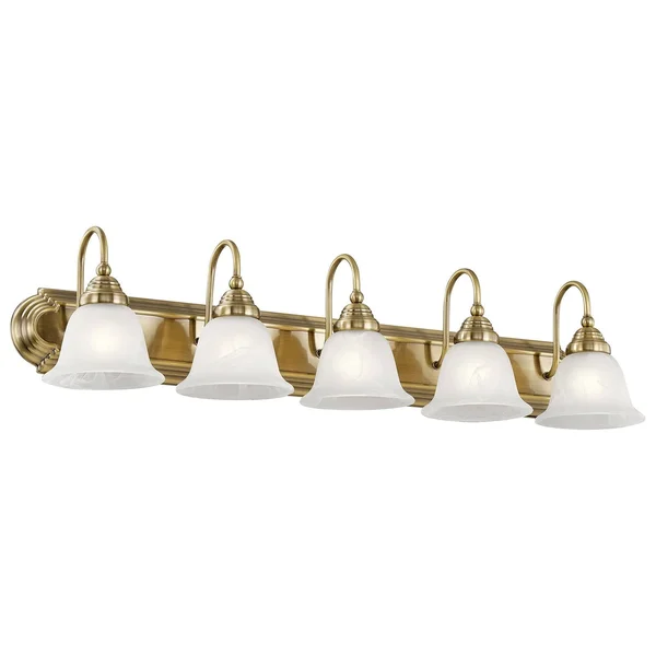 Livex Lighting Belmont Polished Brass Chrome Bath Light 1005-25