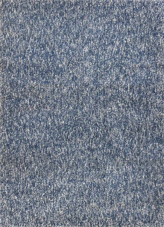 7&6x22 x 9&6x22 Polyester Indigo-Ivory Heather Area Rug