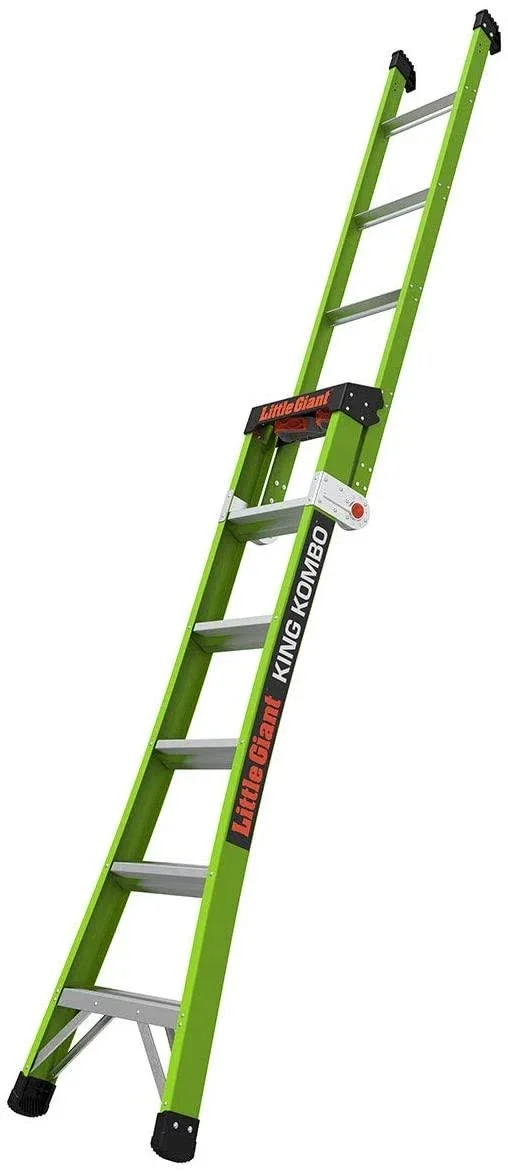 Little Giant 13610-001 King Kombo Pro Fiberglass Ladder IAA, 6&