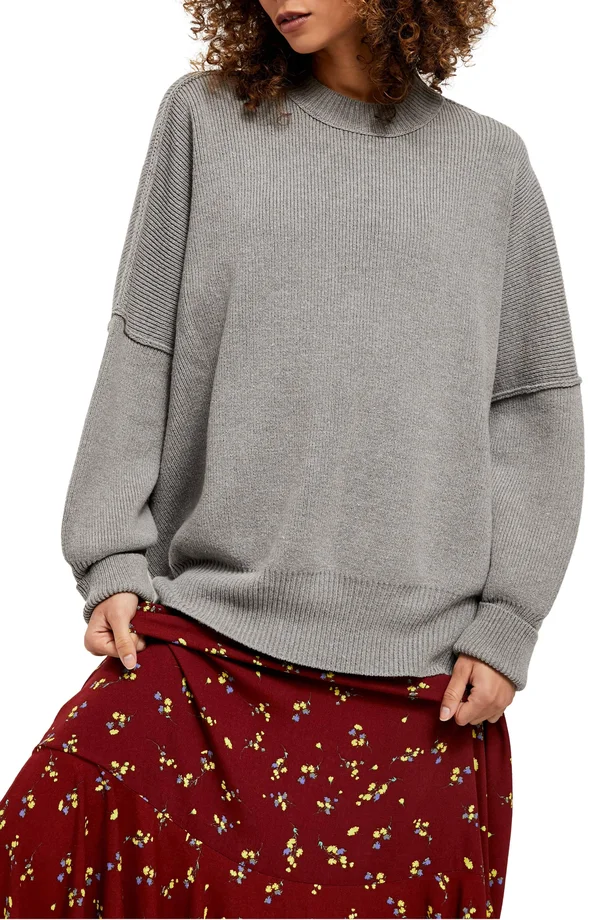 Easy Street Tunic by Free People - Heather Grey, L