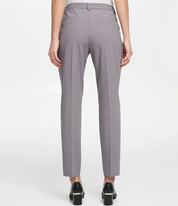 Dkny Essex Slim-Leg Pants - 8 - Black
