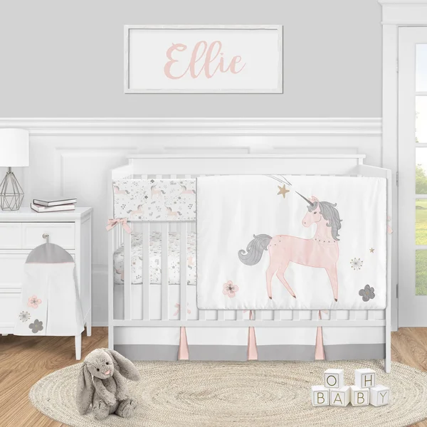 Unicorn 5 Piece Crib Bedding Set Sweet Jojo Designs
