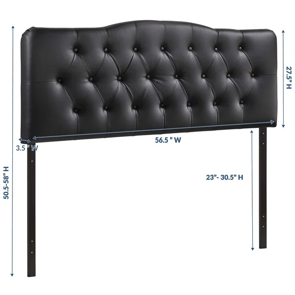 Modway Annabel Queen Vinyl Headboard - White