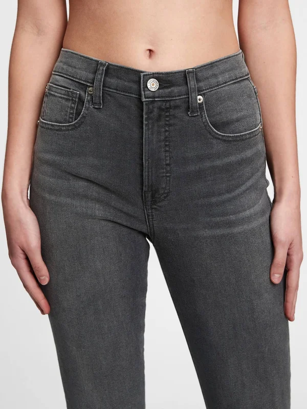 Gap Women's High Rise True Skinny Jeans with Washwell Washed Black Size 33