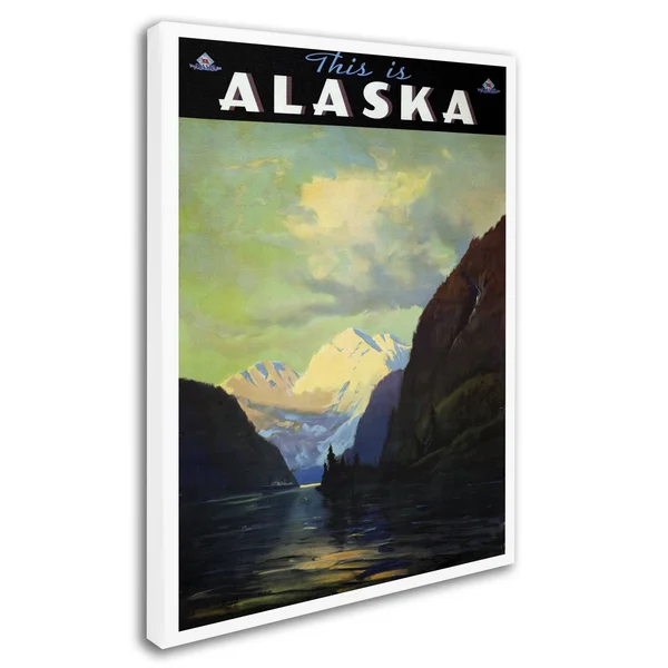 Trademark Global Vintage Apple Collection 'Trav Alaska' Canvas Art