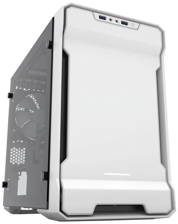 Phanteks PH-ES215PTG_WT White Steel Plates Plastic Steel Chassis Mini-ITX Towe, 19.0 x 18.0 x 12.0 inches