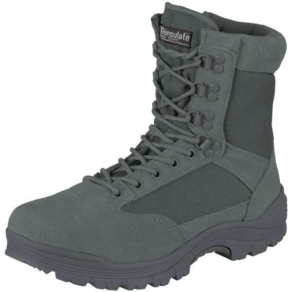 Mil-Tec Men's Tactical Zipper Boots Urban Grey Size 10 UK - 11 US