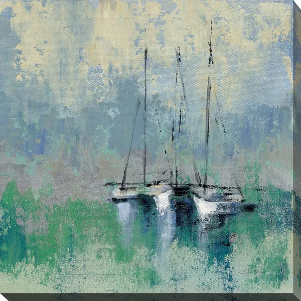 Picture Perfect International Silvia Vassileva Boats in The Harbor II Giclee Stretched Canvas Wall Art, Size: 18 x 18