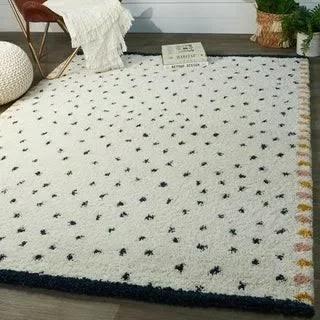 Carson Carrington Isleryd Moroccan Shag Area Rug (7&10x22 x 10& - Navy), Blue