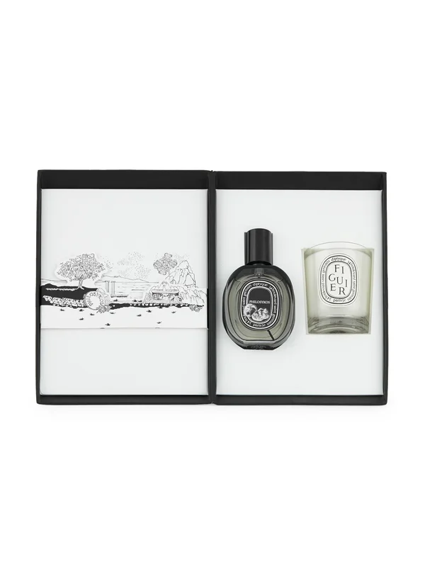 Diptyque Eau De Parfum Philosykos and Figuier Candle Set