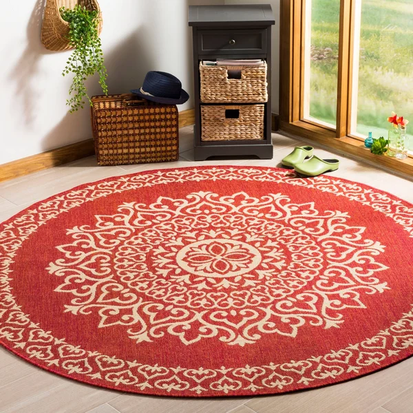 Safavieh Linden LND183L Cream/Aqua 4& x 6& Area Rug