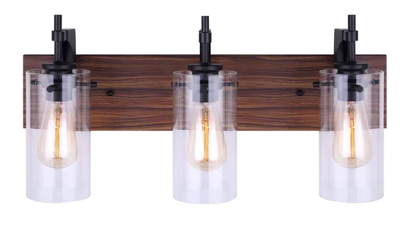 Canarm IVL710A03BKW Arlie 3 Light Vanity - Black