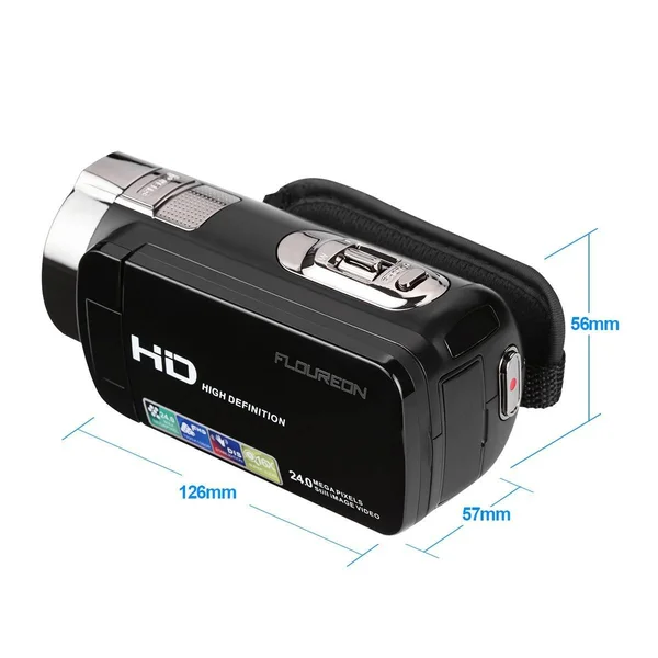 Floureon HD 1080p Camcorder Digital Video Camera DV 2.7 TFT LCD Screen 16x Zoom