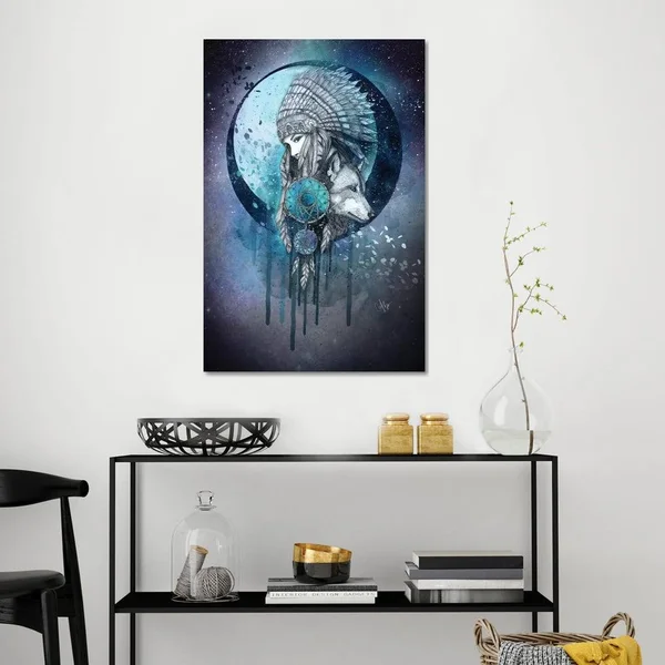 iCanvas Dream Catcher Art by Marine Loup Canvas Art Wall Decor ( People art)