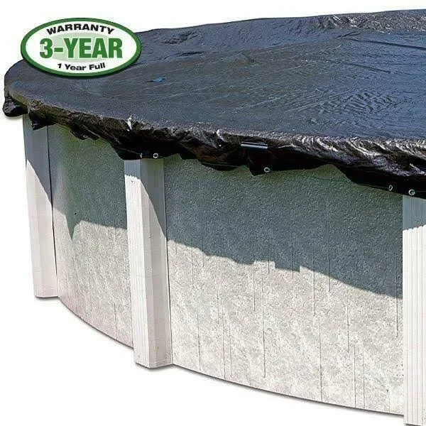 GLI Pool Products 451632OVESM3BX 16 x 32 ft. Oval Fine Mesh Pool Winter Cover