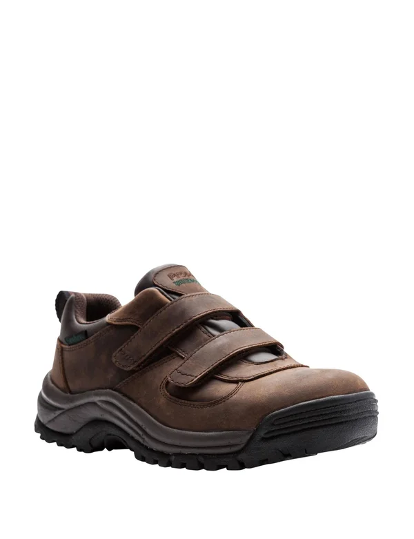 Propet Cliff Walker Low Strap (Brown Crazy Horse) Men's Shoes