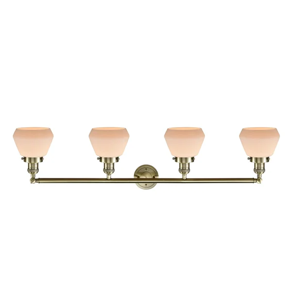 Innovations Lighting Fulton 4 Light Bath Vanity Light 215 AC S G172 (Antique Copper)