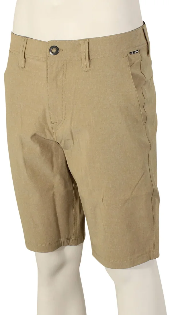 Volcom Frickin Surf N& Turf Static 2 Shorts Men's Hybrid, Dark Khaki, Size 33