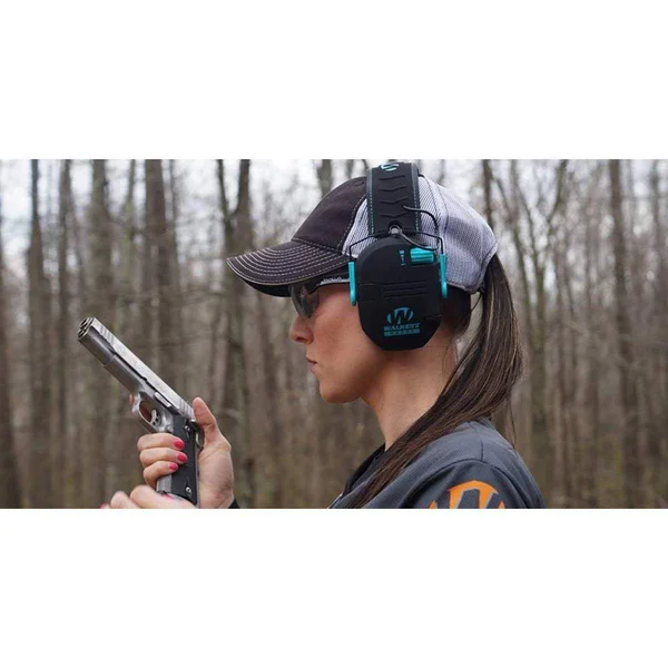 Razor Slim - Women's Shooting Earmuffs, Gun Goddess USA Flag