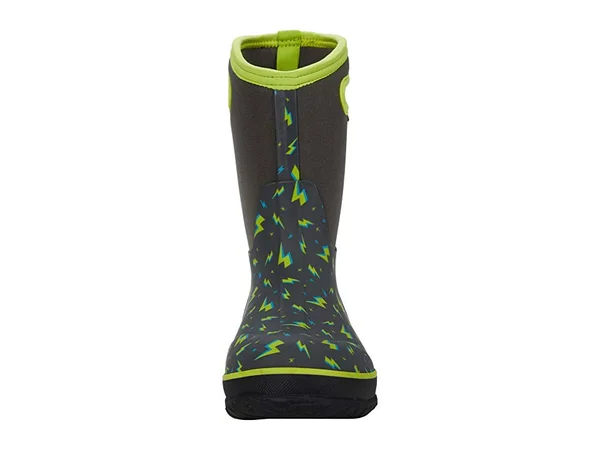 Bogs Kids& Classic Lightning Boot - 11 - Dark Grey Multi