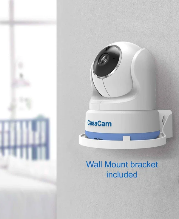 CasaCam BM200 Video Baby Monitor with 5x22 Touchscreen and HD Pan & Tilt Camera - Two Way Audio, lullabies, Nightlight, Autom