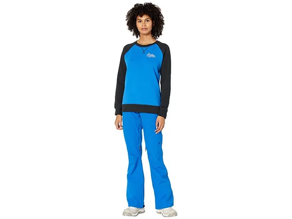Burton Women's Keeler Crew Fleece - Lapis Blue, True Black, XL