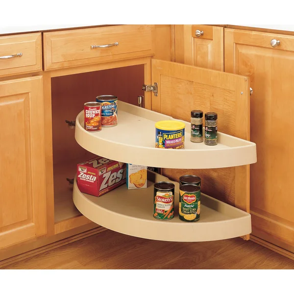 Rev-A-Shelf - 6842-39-15-570 - 39x22 Polymer Half Moon Susan 2-Tier