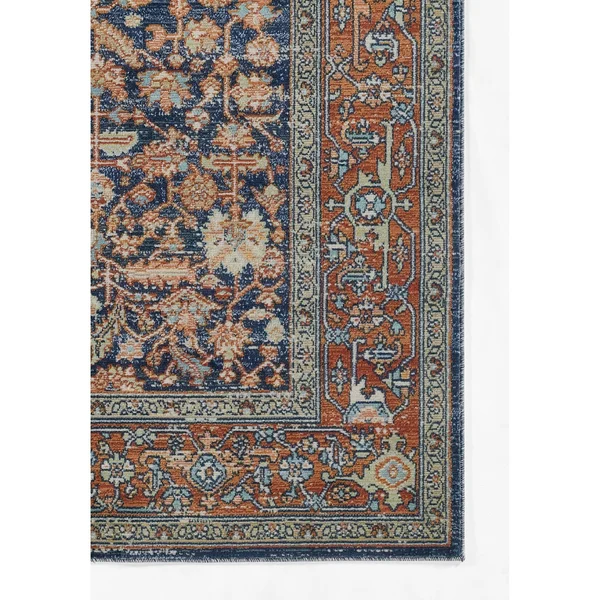 Momeni Lillihan LIH-1 Navy Area Rug 9&3x22 x 11&10x22