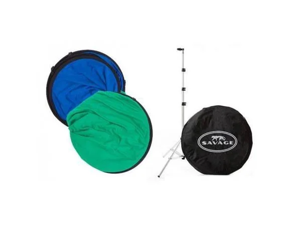 Savage 60 x 72x22 Collapsible/Reversible Background (Chroma Green/Blue)
