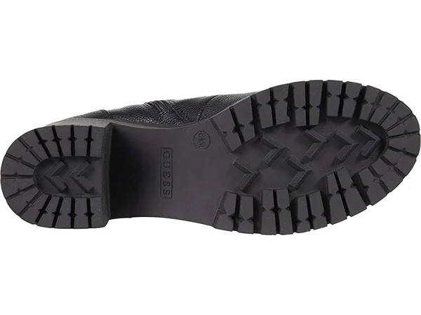 Guess Women's Canaly Lug Sole Block Heel Combat Boots - Black