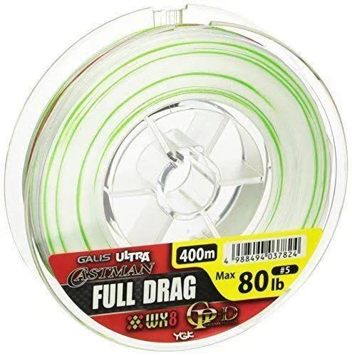 YGK Galis Ultra Castman Full Drag WX8 GP-D 400m 80lb #5