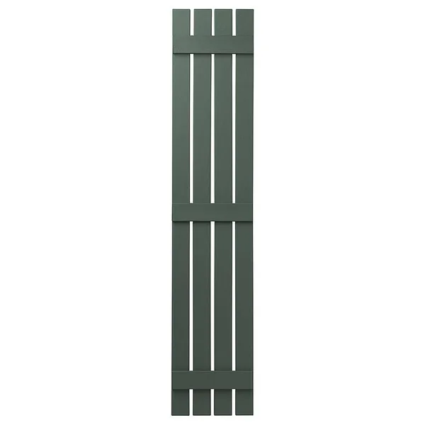 4 Open Board and Batten Shutter Ply Gem Size: 81x22 H x 16x22 W - Color: Green