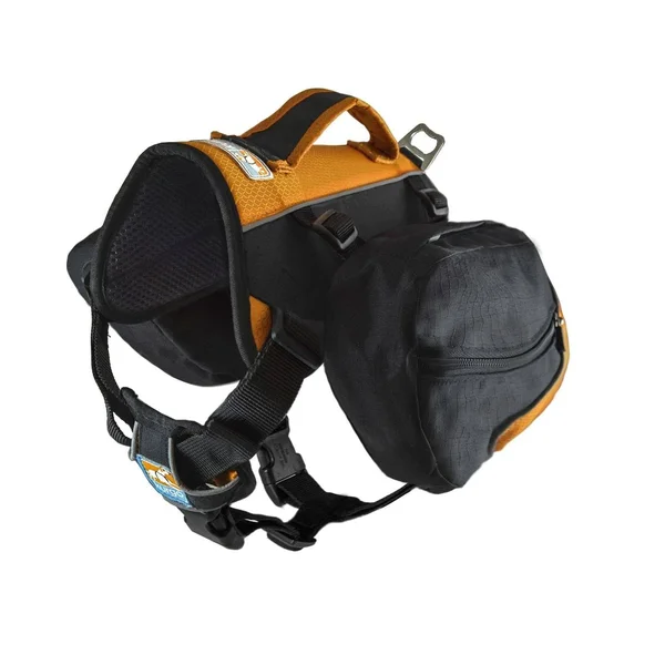 Kurgo Big Baxter Dog Backpack - Black/Orange