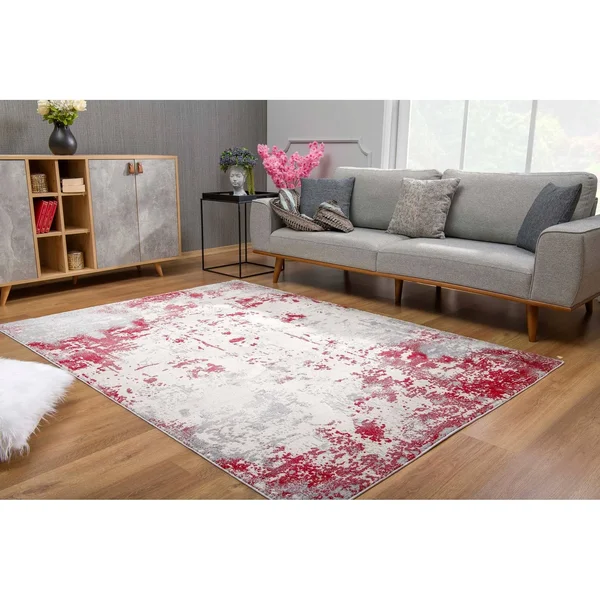 Rug Branch Vogue Modern Abstract Area Rug - 3&9x22 x 5&6x22 - Gold Grey