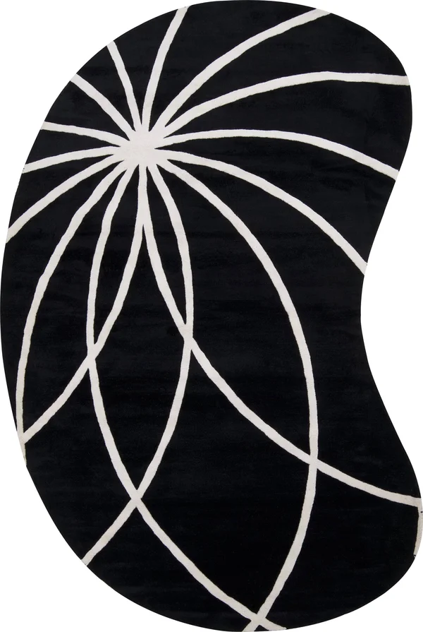 Surya Forum FM-7072 Area Rug - 5& x 8& Black